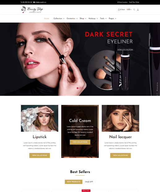 Tema Shopify - Beauty Store