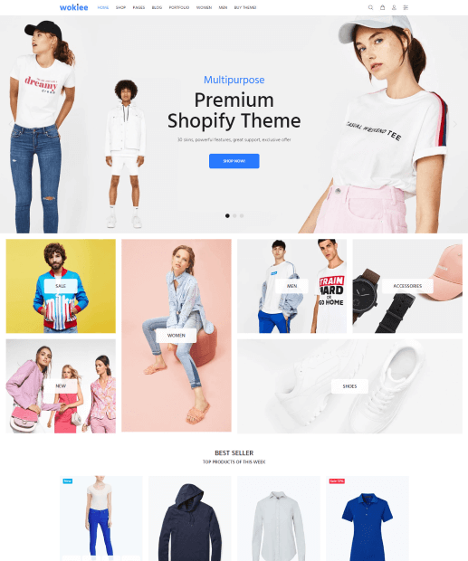 Tema Shopify - Wokiee