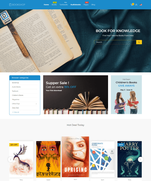 Template Shopify - Bookshop