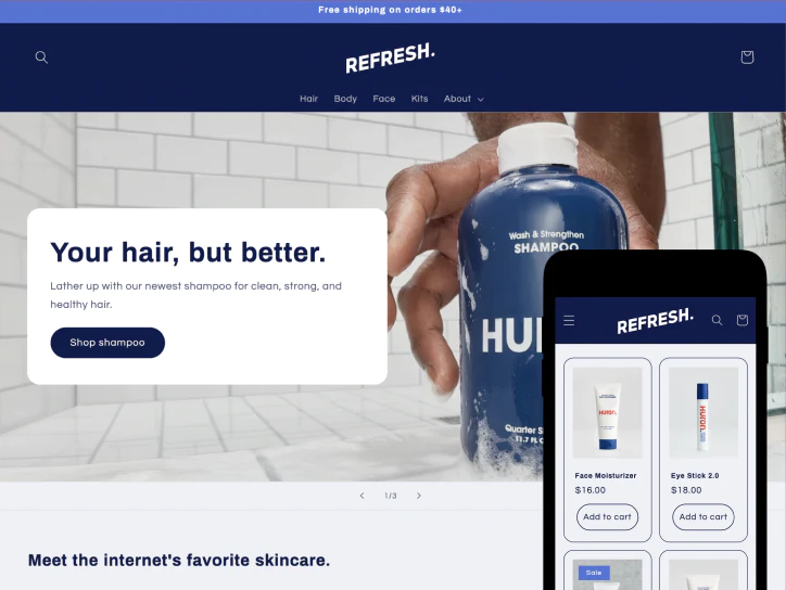 Tema Shopify - Refresh