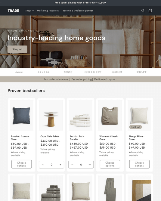 Tema Shopify - Trade